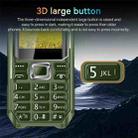 Q6000 Elder Keypad Phone, 2.4 inch, 6800mAh, Dual Flashlights, 21 Keys, SOS, FM, Dual SIM, GSM, Plug:EU Plug(Green) - 3