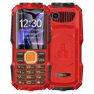 Q7+ 4G Elder Keypad Rugged Phone, 1.77 inch, 16800mAh, 21 Keys,  SOS, FM, Network: 4G, Dual SIM(Red) - 1