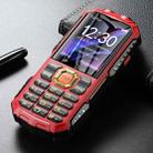 Q7+ 4G Elder Keypad Rugged Phone, 1.77 inch, 16800mAh, 21 Keys,  SOS, FM, Network: 4G, Dual SIM(Red) - 2