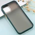 For iPhone 12 / 12 Pro Skin Feel Series Shockproof Frosted TPU + PC Protective Case(Dark Green) - 1