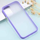 For iPhone 12 Pro Max Skin Feel Series Shockproof Frosted TPU + PC Protective Case(Purple) - 1