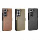 For Samsung Galaxy Z Fold5 VIETAO Integrated RFID MagSafe Detachable PU Phone Case(Brown) - 2