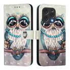 For Doogee N55 Plus 3D Painting Horizontal Flip Leather Phone Case(Grey Owl) - 2