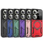 For OPPO Reno11 5G Global Large Window MagSafe Holder Phone Case(Purple) - 2