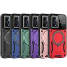 For OPPO A77 5G / A57 5G / A77s 4G Large Window MagSafe Holder Phone Case(Red) - 2