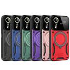 For OPPO A78 5G Large Window MagSafe Holder Phone Case(Green) - 2