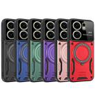 For OPPO Reno13 F 4G / 5G Large Window MagSafe Holder Phone Case(Black) - 2