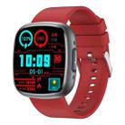 ET593 1.75 inch IPS Square Screen Smart Watch, ECG Electrocardiogram / Blood Sugar Monitoring(Red) - 1