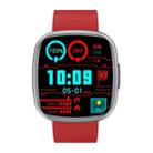 ET593 1.75 inch IPS Square Screen Smart Watch, ECG Electrocardiogram / Blood Sugar Monitoring(Red) - 2