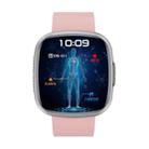 ET593 1.75 inch IPS Square Screen Smart Watch, ECG Electrocardiogram / Blood Sugar Monitoring(Pink) - 2