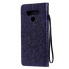 For LG Stylo 6 Pressed Printing Sunflower Pattern Horizontal Flip PU Leather Case Holder & Card Slots & Wallet & Lanyard(Purple) - 3