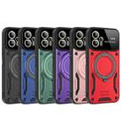 For Motorola Moto G13 Large Window MagSafe Holder Phone Case(Rose Gold) - 2