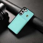 For Samsung Galaxy S23+ 5G Three Fold Card Bag Phone Case with Long Lanyard(Mint) - 2