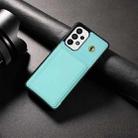 For Samsung Galaxy S20 FE 5G Three Fold Card Bag Phone Case with Long Lanyard(Mint) - 2
