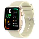 T92 1.81 inch IPS Square Screen Smart Watch, Heart Rate / Blood Oxygen / Blood Pressure(Yellow) - 1