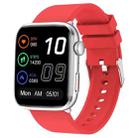 T92 1.81 inch IPS Square Screen Smart Watch, Heart Rate / Blood Oxygen / Blood Pressure(Red) - 1