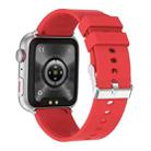 T92 1.81 inch IPS Square Screen Smart Watch, Heart Rate / Blood Oxygen / Blood Pressure(Red) - 3