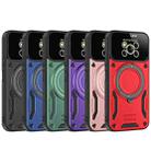 For Xiaomi Poco X3 Large Window MagSafe Holder Phone Case(Black) - 2