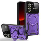 For Xiaomi 13T / 13T Pro Large Window MagSafe Holder Phone Case(Purple) - 1