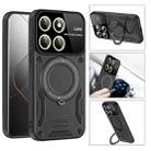 For Xiaomi 14 Pro Large Window MagSafe Holder Phone Case(Black) - 3