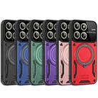For Xiaomi 14 Large Window MagSafe Holder Phone Case(Blue) - 2