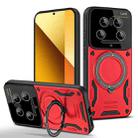 For Xiaomi 14 Ultra Large Window MagSafe Holder Phone Case(Red) - 1