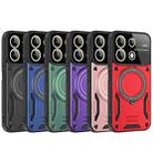For Redmi Note 13 5G Global Large Window MagSafe Holder Phone Case(Red) - 2