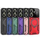 For Redmi 13C 4G Large Window MagSafe Holder Phone Case(Black) - 2