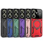 For Redmi 13C 4G Large Window MagSafe Holder Phone Case(Purple) - 2