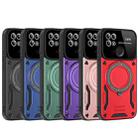 For Redmi 10C Large Window MagSafe Holder Phone Case(Purple) - 2