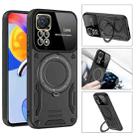 For Redmi Note 11 Pro Global Large Window MagSafe Holder Phone Case(Black) - 3