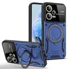 For Redmi Note 12 5G Global Large Window MagSafe Holder Phone Case(Blue) - 1