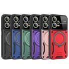 For Redmi Note 12 5G Global Large Window MagSafe Holder Phone Case(Purple) - 2