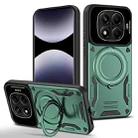 For Redmi Note 14 Pro 4G Global Large Window MagSafe Holder Phone Case(Green) - 1
