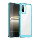 For OnePlus Ace 5 Racing Colorful Series Acrylic Hybrid TPU Phone Case(Transparent Blue) - 1