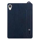 For Lenovo Tab M8 HD / FHD TPU Leather Back Tablet Case with Wristband(Dark Blue) - 2