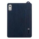 For Lenovo Tab M9 TPU Leather Back Tablet Case with Wristband(Dark Blue) - 2