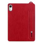 For Lenovo Tab P11 TB-J606F TPU Leather Back Tablet Case with Wristband(Red) - 2