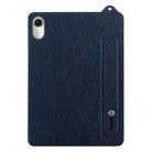 For Lenovo Tab P11 TB-J606F TPU Leather Back Tablet Case with Wristband(Dark Blue) - 2