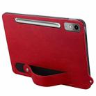 For Lenovo Tab P12 2023 TPU Leather Back Tablet Case with Wristband(Red) - 3