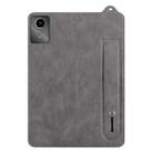 For Lenovo Tab M11 / Xiaoxin Pad 2024 TPU Leather Back Tablet Case with Wristband(Grey) - 2