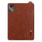 For Lenovo Tab M11 / Xiaoxin Pad 2024 TPU Leather Back Tablet Case with Wristband(Brown) - 2