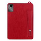 For Lenovo Xiaoxin Pad 11 2025 TPU Leather Back Tablet Case with Wristband(Red) - 2