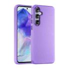 For Samsung Galaxy A55 5G Frosted Translucent TPU Hybrid PC Full Coverage Phone Case(Dark Purple) - 1