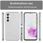 For Samsung Galaxy A35 5G Frosted Translucent TPU Hybrid PC Full Coverage Phone Case(White) - 2