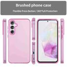 For Samsung Galaxy A35 5G Frosted Translucent TPU Hybrid PC Full Coverage Phone Case(Pink) - 2