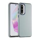 For Samsung Galaxy A36 5G Frosted Translucent TPU Hybrid PC Full Coverage Phone Case(Dark Blue) - 1