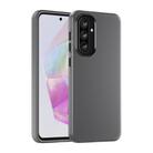 For Samsung Galaxy A56 5G Frosted Translucent TPU Hybrid PC Full Coverage Phone Case(Black) - 1