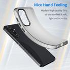 For Samsung Galaxy A56 5G Frosted Translucent TPU Hybrid PC Full Coverage Phone Case(Black) - 3