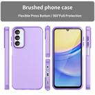 For Samsung Galaxy A15 5G Frosted Translucent TPU Hybrid PC Full Coverage Phone Case(Dark Purple) - 2